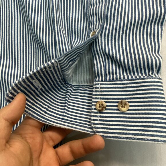 Ariat Flame Resistant FR Shirt Men XL Blue Button Up CAT 2 2112 Work Shirt - Picture 6 of 15